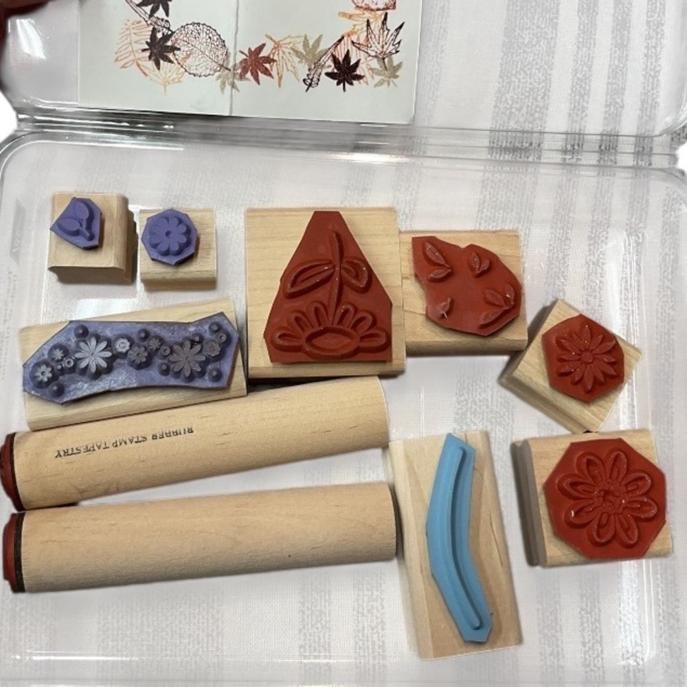 Stampin' Up! Fresh Flowers Wood Rubber Stamp Set Card Making Scrapbooking Crafts
